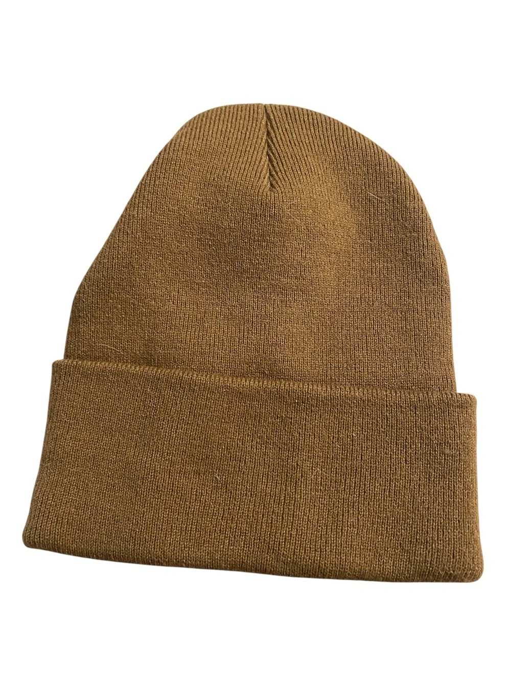 Carhartt brown A18 watch cap rib-knit cuffed beanie